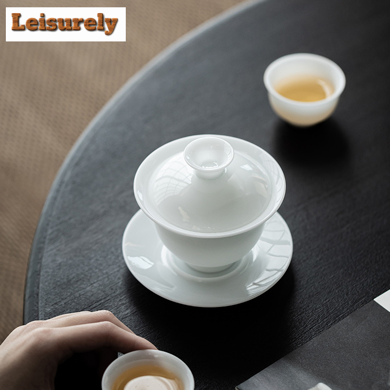 140ml Iced Jade Porcelain Gaiw - Matcha Bowl Chawan ulasan dan harga