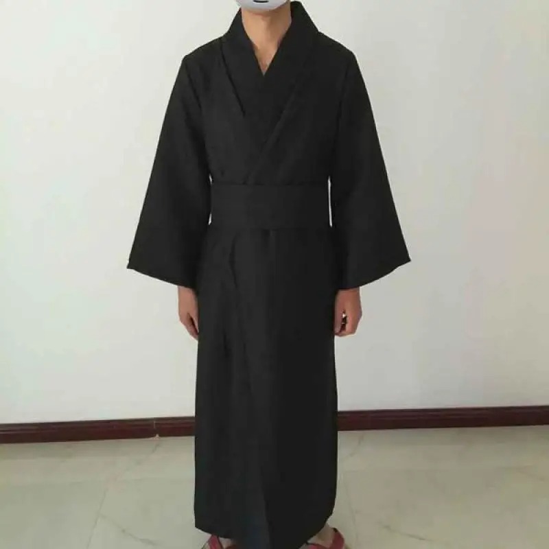 Men Classic Black Kimono Robe  - Japan Lifestyle And Culture ulasan dan harga