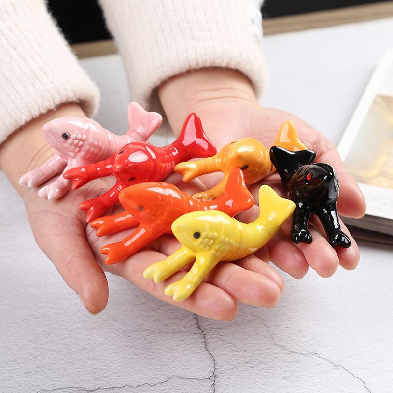 Durable Ceramic Crayfish Shape - Chopstick Rest Ceramic ulasan dan harga