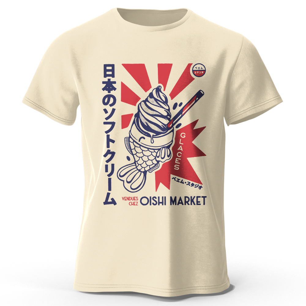 Japanese Foodie Print 100% Cot - Japan Lifestyle And Culture ulasan dan harga