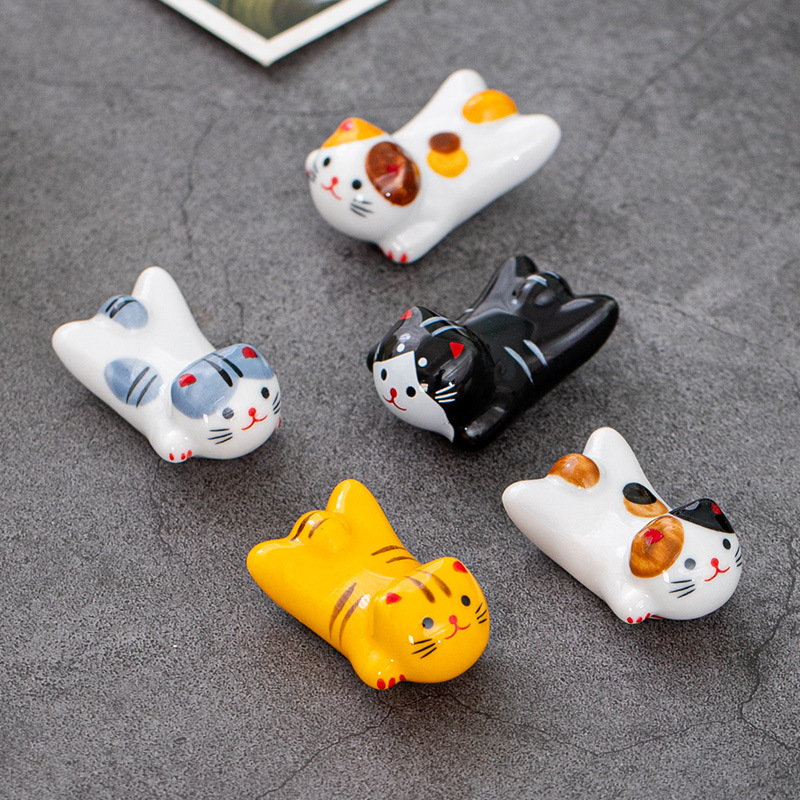 Flying Cat Ceramic Chopstick R - Chopstick Rest Ceramic ulasan dan harga