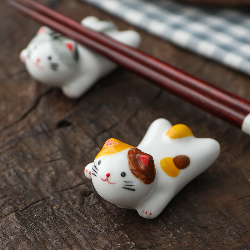 Flying Cat Ceramic Chopstick R - Chopstick Rest Ceramic ulasan dan harga
