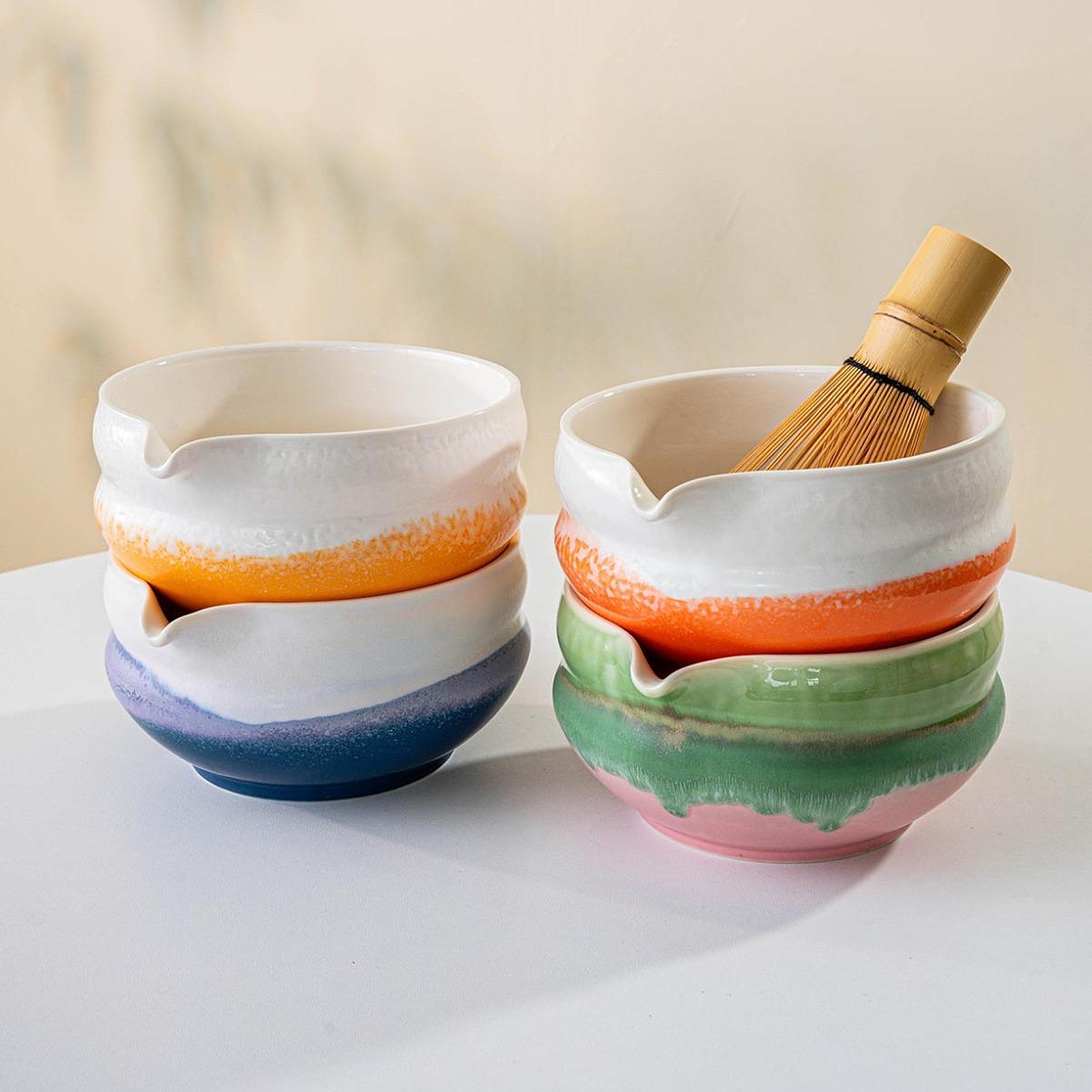 Ceramic Matcha Bowl with Spout - Matcha Bowl Chawan ulasan dan harga