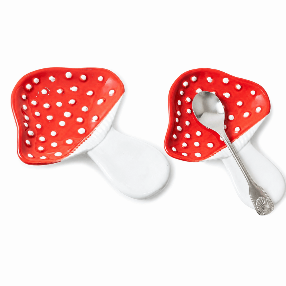 Ceramic Mushroom Spoon Holder  - Chopstick Rest Ceramic ulasan dan harga