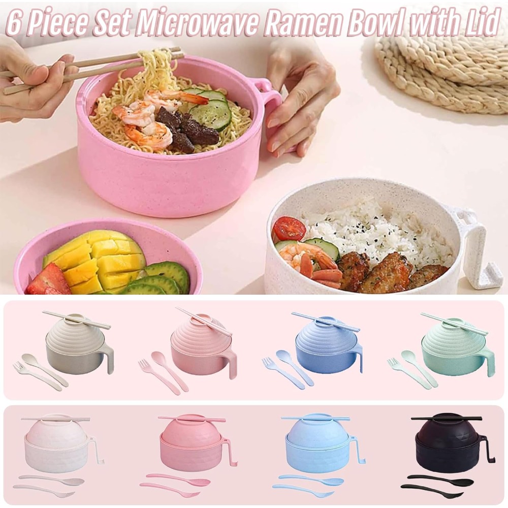 Microwave Ramen Bowl 6-Piece S - Matcha Bowl Chawan ulasan dan harga