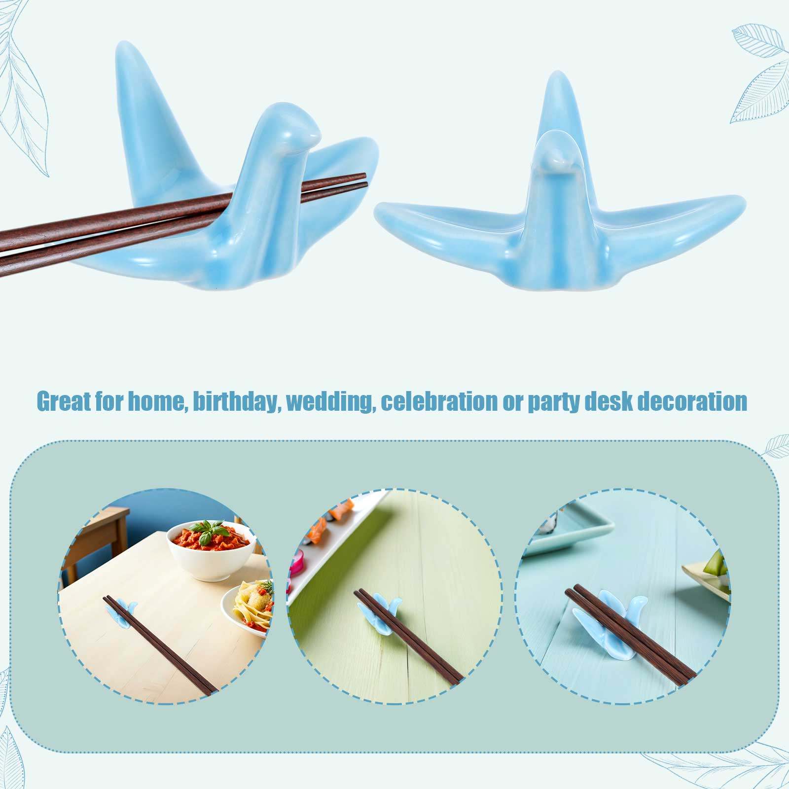 12Pcs Colored Ceramic Chopstic - Chopstick Rest Ceramic ulasan dan harga