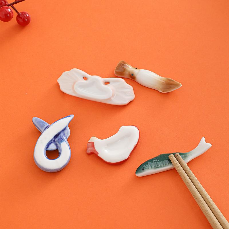Fish Shape Ceramic Chopsticks  - Chopstick Rest Ceramic ulasan dan harga