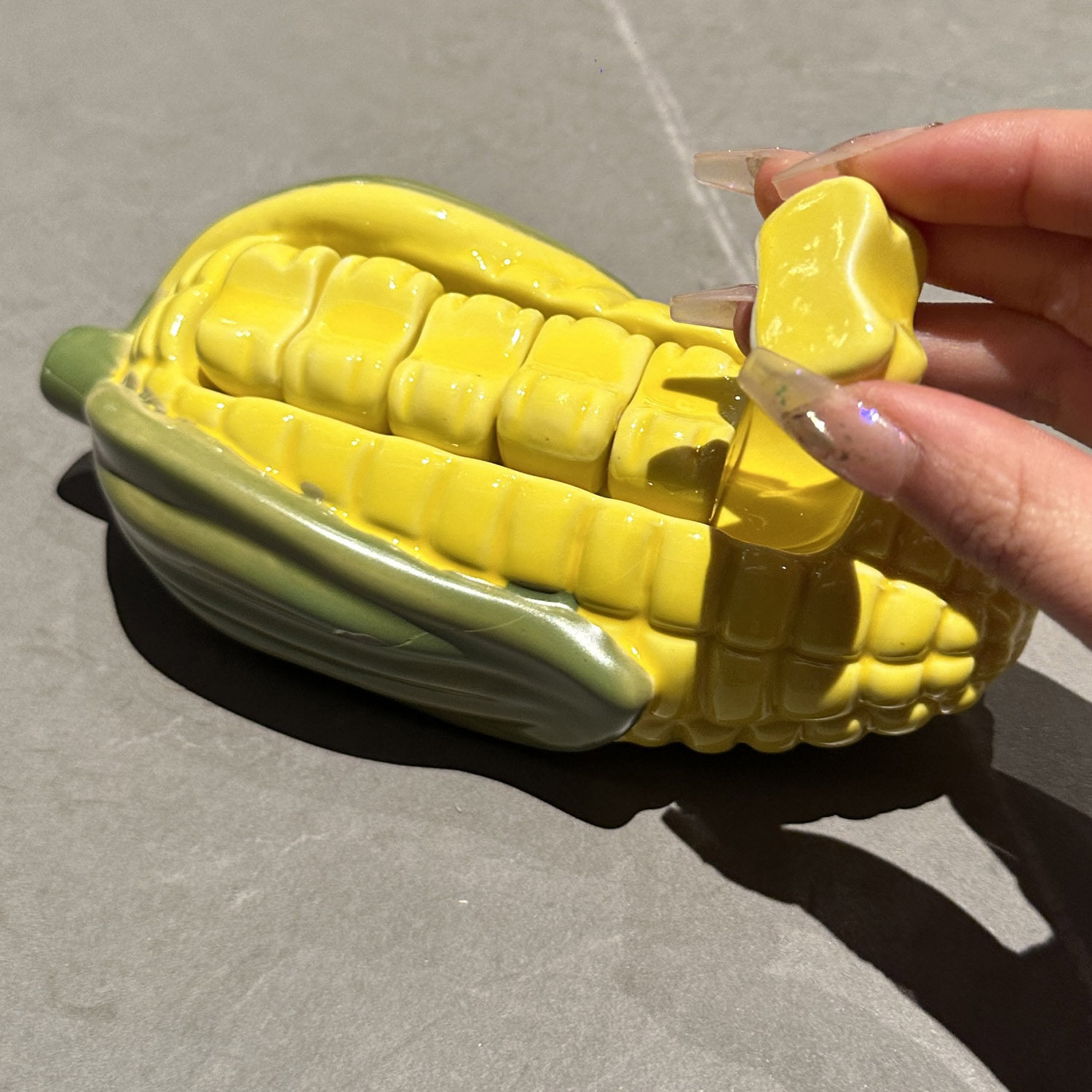 Cute Corn-Shaped Ceramic Chops - Chopstick Rest Ceramic ulasan dan harga