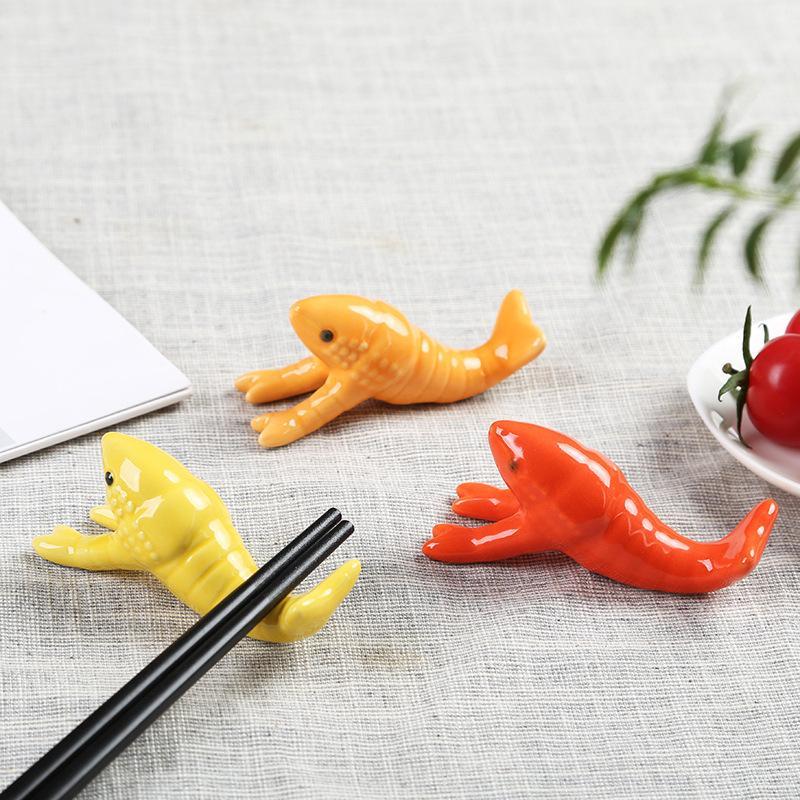 Cute Crayfish Shaped Ceramic C - Chopstick Rest Ceramic ulasan dan harga