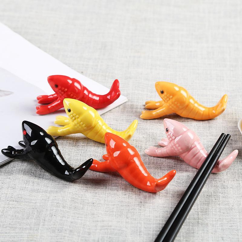 Cute Crayfish Shaped Ceramic C - Chopstick Rest Ceramic ulasan dan harga