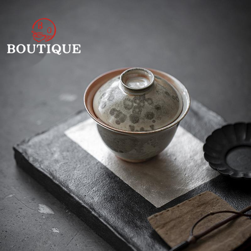 Retro Firewood Change Kiln Ink - Matcha Bowl Chawan ulasan dan harga