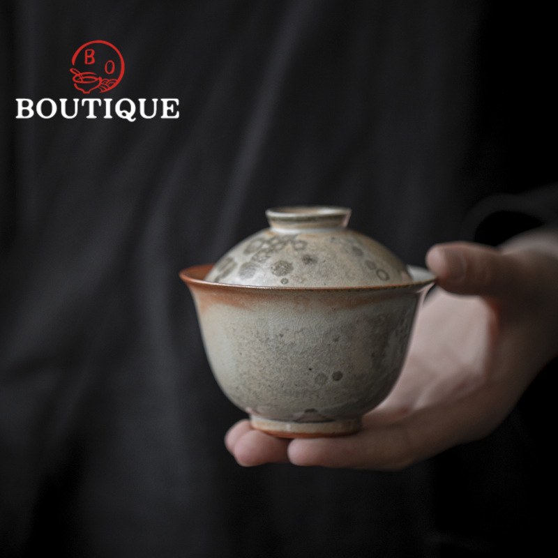 Retro Firewood Change Kiln Ink - Matcha Bowl Chawan ulasan dan harga