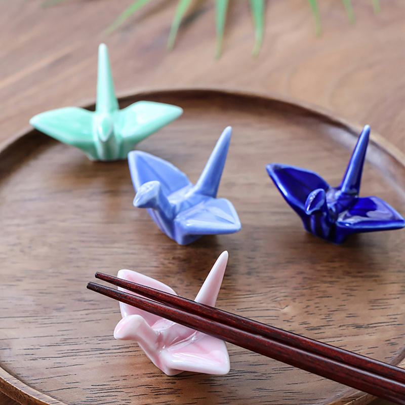Ceramic Paper Crane Chopstick  - Chopstick Rest Ceramic ulasan dan harga