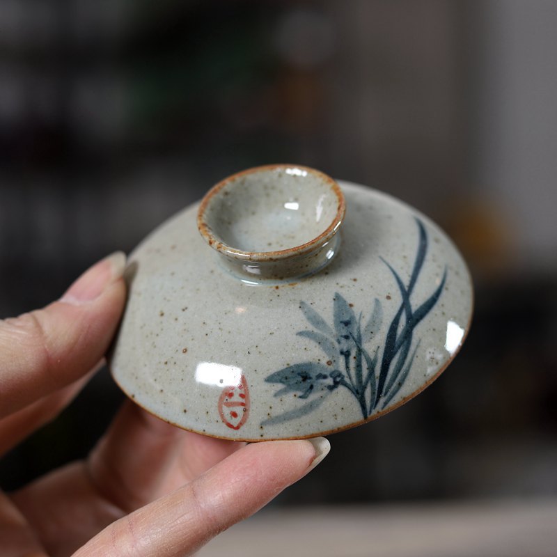 Handpainted Chinese Sancai Gai - Matcha Bowl Chawan ulasan dan harga